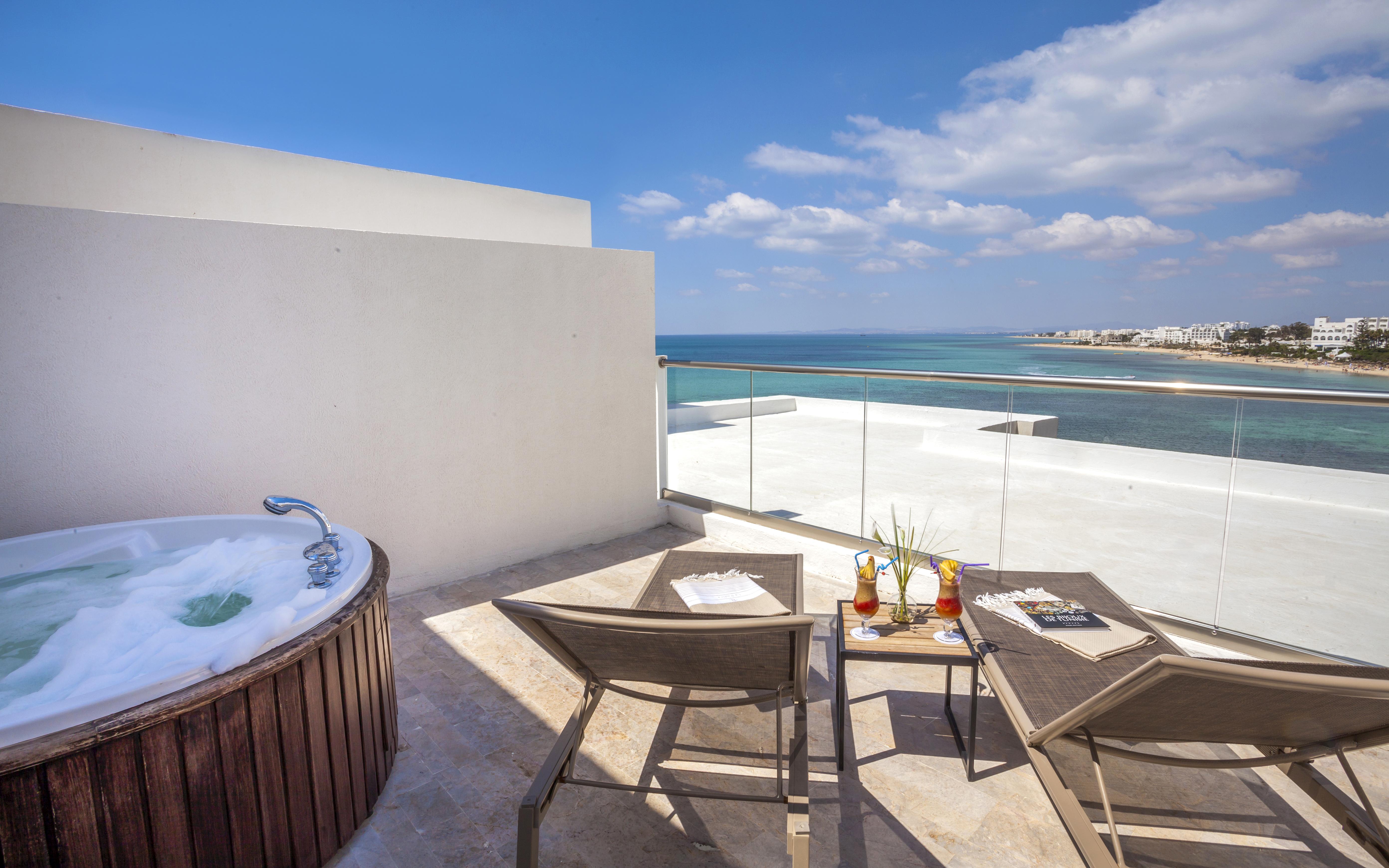 La Badira - Adult Only Hotel Hammamet Buitenkant foto The view from the rooftop